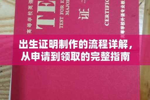 陇川出生证明制作的流程详解，从申请到领取的完整指南